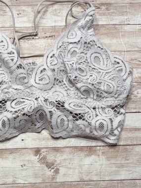 Pink Victoria's Secret Lace Bandeau Bralette Size XL